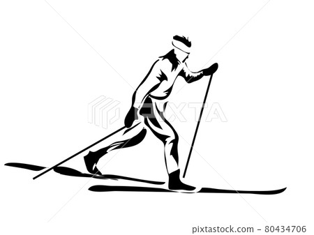 skiing race 80434706