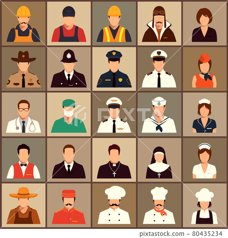 icon workers, profession icon workers, profession 80435234