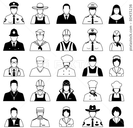icon workers, profession icon workers, profession 80435236