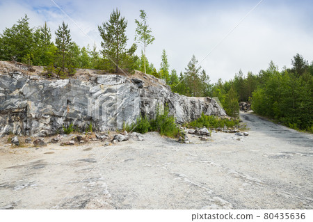 Karelian landscape with a former marble quarry Karelian landscape with a former marble quarry 80435636