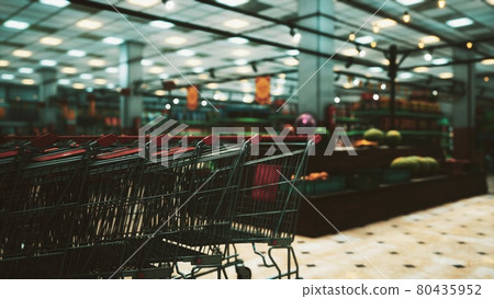 covid-19 epidemic and empty supermarket covid-19 epidemic and empty supermarket 80435952