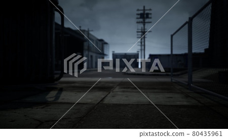 Industrial zone in dark cloudy weather Industrial zone in dark cloudy weather 80435961