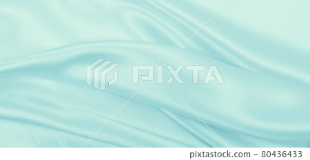 Smooth elegant blue silk or satin luxury cloth texture as abstract background. Luxurious background design Smooth elegant blue silk or satin luxury cloth texture as abstract background. Luxurious background design 80436433