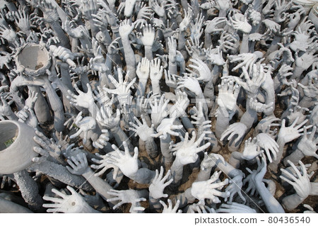 White Temple Hands (Chiang Rai, Thailand) 80436540