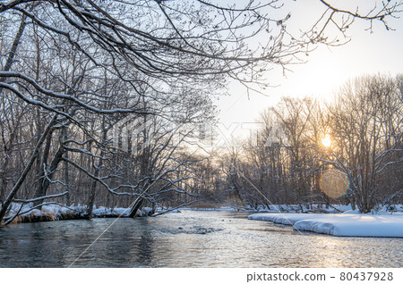Kushiro River headwaters for canoeing Kushiro River headwaters for canoeing 80437928