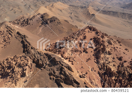 Arid desert and strange stones. 80439521