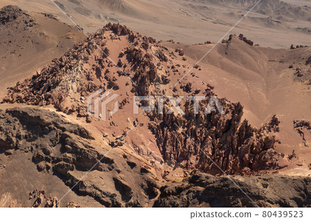 Arid desert and strange stones. 80439523