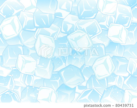 可用作背景的立方冰插圖 80439731