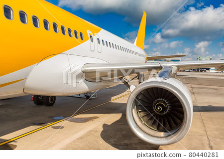 Airplane in Singapore 80440281