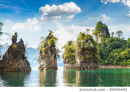Cheow Lan lake in Thailand Cheow Lan lake in Thailand 80440440