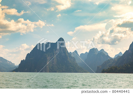 Cheow Lan lake in Thailand Cheow Lan lake in Thailand 80440441