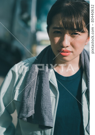 Female truck driver Female truck driver 80440632