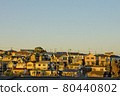夕陽下的獨立住宅區 80440802