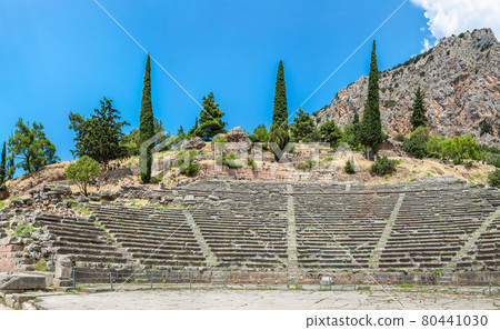 Ancient theater in Delphi Ancient theater in Delphi 80441030