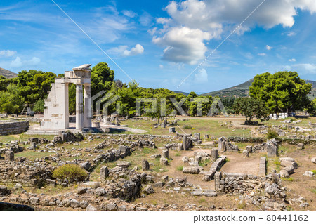 Ruins in Epidavros, Greece 80441162