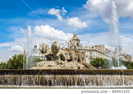 Cibeles fountain in Madrid Cibeles fountain in Madrid 80441385