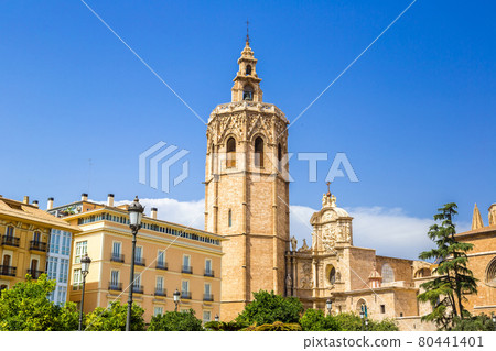 Bell tower  in Valencia, Spain 80441401