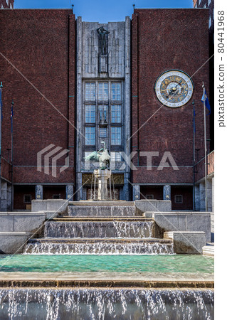 City Hall and monuments in Oslo, Norway City Hall and monuments in Oslo, Norway 80441968