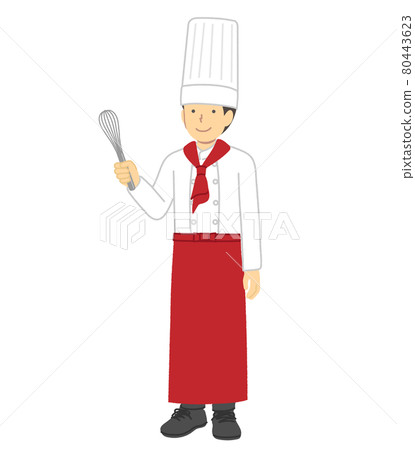 一位男性糕點師的插圖 80443623