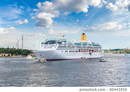 The big Cruise Ship in Stockholm 80443850