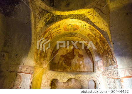 Cave church in Goreme, Cappadocia, Turkey 80444432