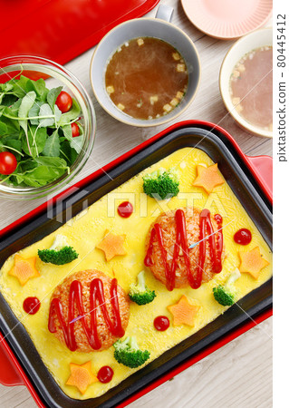 煎蛋飯 煎蛋飯 80445412