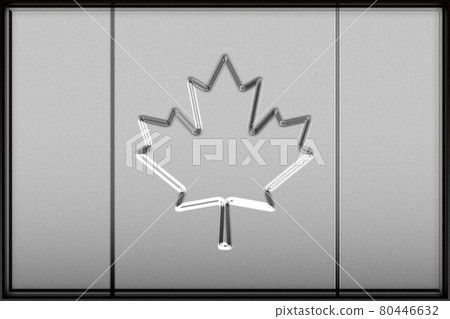 Silvery Canadian flag 80446632