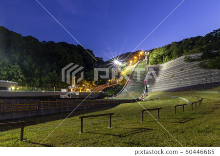 Okurayama Jump Stadium Night View Okurayama Jump Stadium Night View 80446685