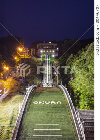 Okurayama Jump Stadium Night View 80446707