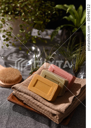 Soap and bathroom landscape 80446712
