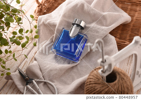 Perfume bottle and living room scenery 80448957