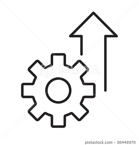 growth product icon vector operational excellence symbol cost efficiency sign for your web site design, logo, app, UI.illustration 80448970