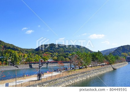 Scenery of Kyoto Uji River 80449591