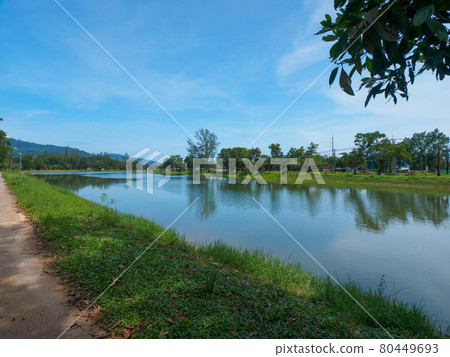 Reservoir along the road (Kaorak, Phang Nga Province, Kingdom of Thailand) Reservoir along the road (Kaorak, Phang Nga Province, Kingdom of Thailand) 80449693