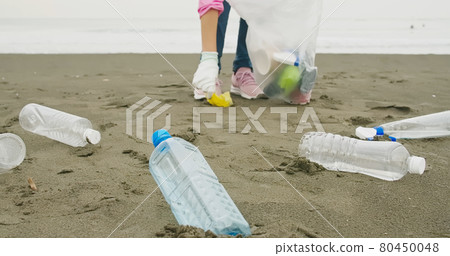 Volunteer Keep Clean On Beach Volunteer Keep Clean On Beach 80450048
