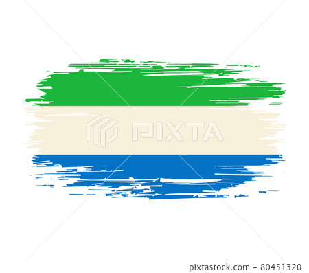 Sierra Leone flag brush grunge background.... - Stock Illustration ...
