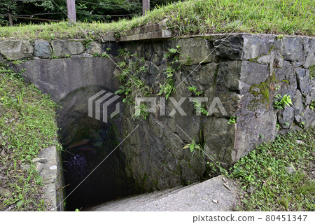 Scenery of the remains of the mountain gun turret of the Shimonoseki Fortress Fire in Shimonoseki City, Yamaguchi Prefecture Scenery of the remains of the mountain gun turret of the Shimonoseki Fortress Fire in Shimonoseki City, Yamaguchi Prefecture 80451347