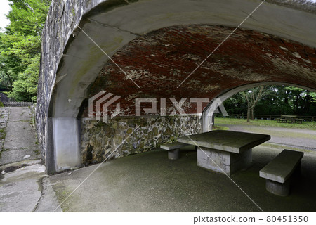 山口縣下關市下關山砲塔遺跡風光 山口縣下關市下關山砲塔遺跡風光 80451350