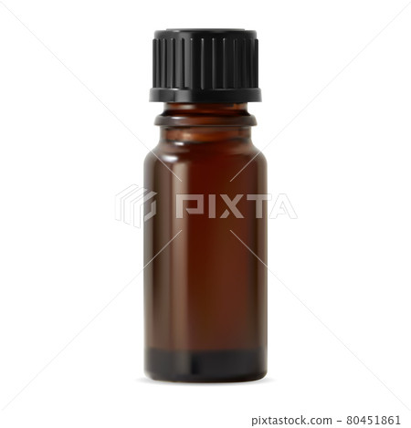 Essential oil bottle. Cosmetic oil glass container Essential oil bottle. Cosmetic oil glass container 80451861