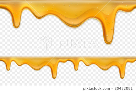 Dripping honey or jam. Seamless pattern 80452091