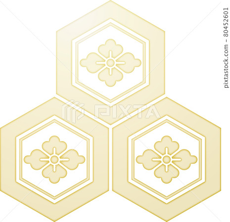 家徽、龜甲三件套和花旗【金色】 80452601