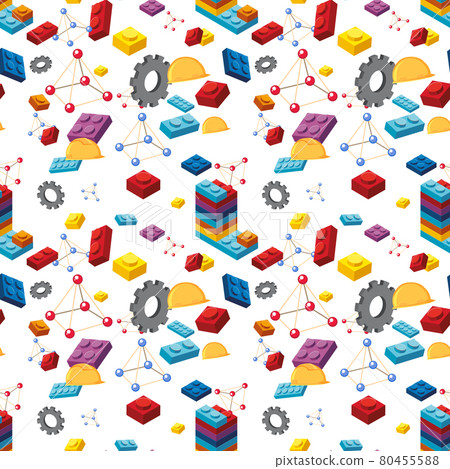 Block learning seamless background 80455588