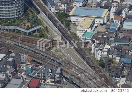 從東京晴空塔看:京成押上線直達3050系列(橙色) 從東京晴空塔看:京成押上線直達3050系列(橙色) 80455743