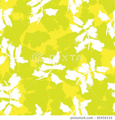 Yellow Floral Brush strokes Seamless Pattern Background Yellow Floral Brush strokes Seamless Pattern Background 80456319