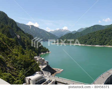 黑部水壩（100個選定的水壩湖）立山黑部阿爾卑斯山脈路線 80456371