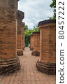 brick columns, at the entrance to the temple complex 80457222