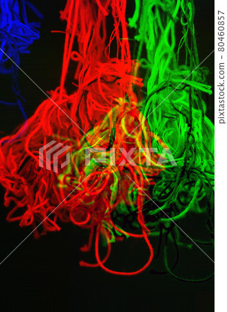 Abstract background with dispersion effect from tangled threads 80460857
