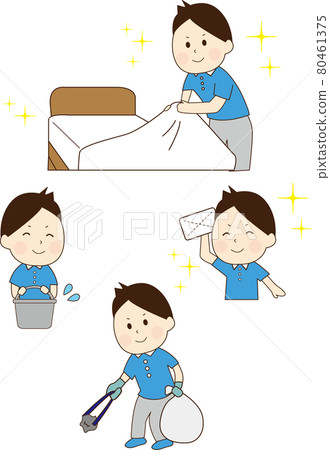 Cleaning / hotel staff (young man) Cleaning / hotel staff (young man) 80461375