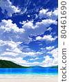 [人像]藍天白雲08_山01_海08 80461690