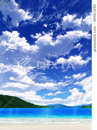 [人像]藍天白雲08_山01_海08 80461690